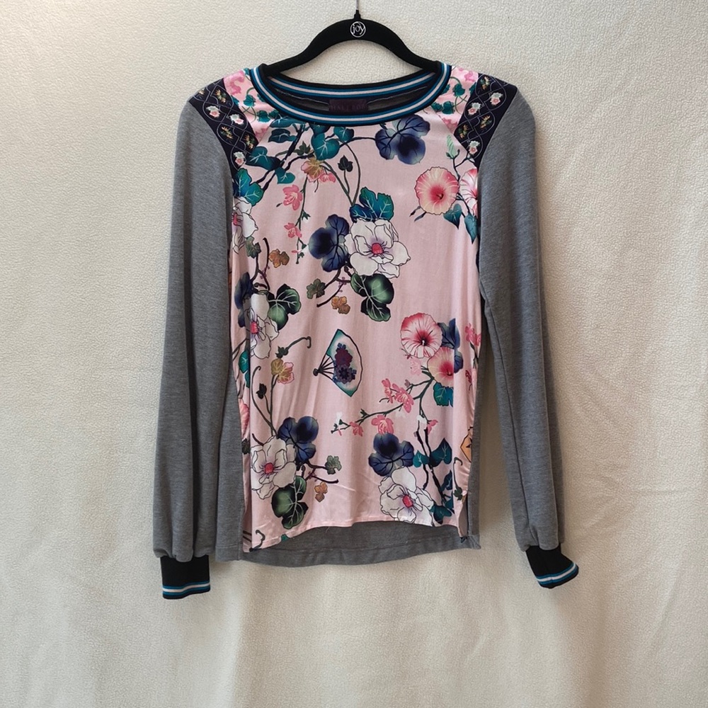 NWOT Hale Bob mixed media sweater